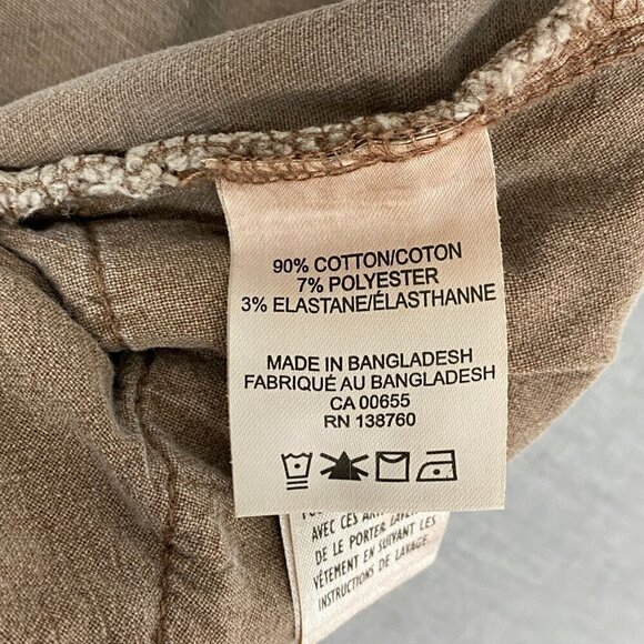 R Jeans Super High Rise Jeans Cropped Raw Hem Sz 34 Petite Skater Length Brown - Picture 7 of 11